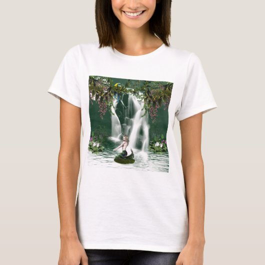 女性カスタマイズ基本的なTシャツのテンプレート- Tシャツ (正面)