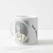 女性カスタム医師助手マグカップ コーヒーマグカップ (正面左)