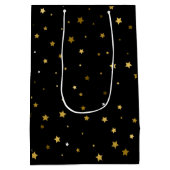 女性カスタム向けフォトハッピーバースデー抱き枕 ミディアムペーパーバッグ (裏面)