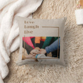 女性カスタム向け感動的の写真ギフト クッション (ブランケット)