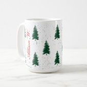 女性カスタム、男性、同僚のためのクリスマスマグ コーヒーマグカップ (正面左)