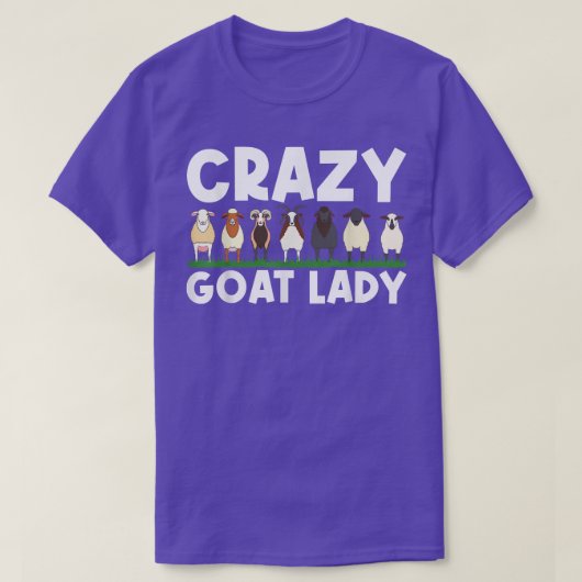 女性カッコいいママ用山羊デザイン家庭用山羊農場 Tシャツ (デザイン正面)