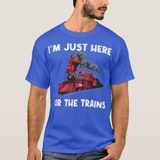 女性カッコいい鉄道男性へ一般向け Tシャツ (正面)