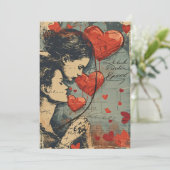 女性カップルLGBTQバレンタインデー シーズンカード (スタンド正面)