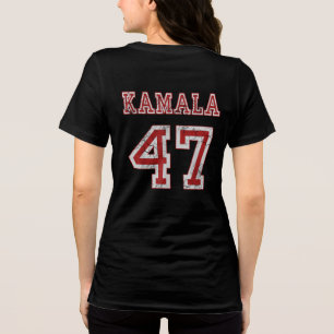 女性カマラ・ハリス大統領 ハリス47 トライブレンドTシャツ
