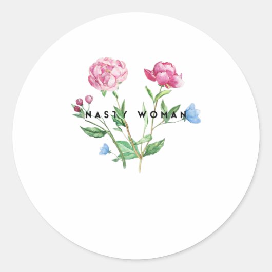 女性カマ扱いにくラハリス2020フェミニストフロー ラウンドシール (正面)