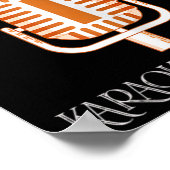 女性カラオケクイーン歌唱歌唱曲マイクロフォン ポスター (角)