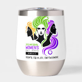 女性カラフルIWDの様式化トリオ2025