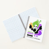 女性カラフルIWDの様式化トリオ2025 ノートブック (内部)