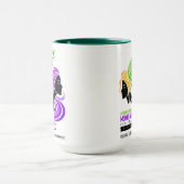 女性カラフルIWDの様式化トリオ2025 マグカップ (中央)