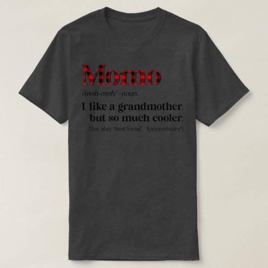 女性カロは祖母のようにモモ赤いが、だからMUC Tシャツ (デザイン正面)