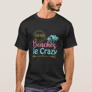 女性カワイおもしろいトビーチズビ熱狂するクルーズサマーV Tシャツ