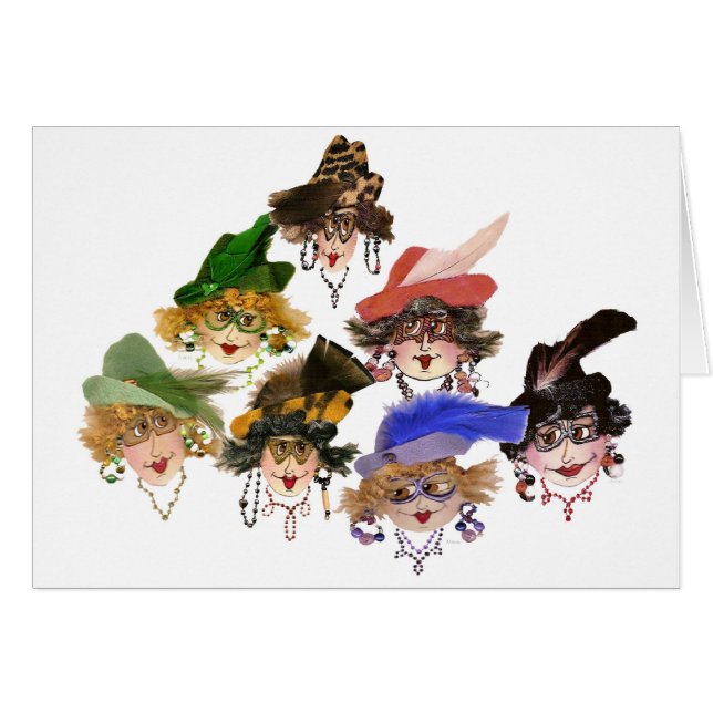 女性カードのグループからのセージアドバイス (正面横)