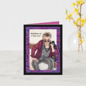 女性カードの定義 カード (黄色い花)