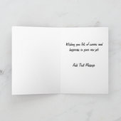 女性カードの新しい仕事 カード (内部)