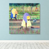 女性ガーデニング2005 キャンバスプリント (インサイチュ (ウッドフロア))