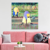 女性ガーデニング2005 キャンバスプリント (インサイチュ (リビング))