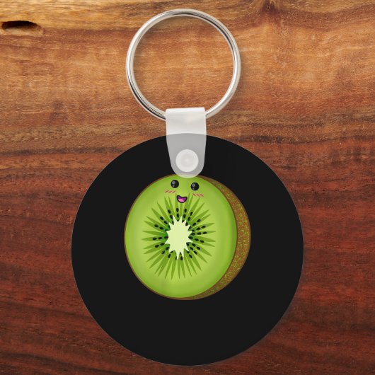 女性キウイ衣装フードフルーツハロウィーン怠惰な簡単 キーホルダー (正面)