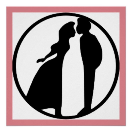 女性キスをする男 ポスター (正面)