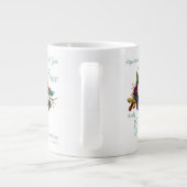 女性キリスト教フローラ聖書聖句平和と善 ジャンボコーヒーマグカップ (裏面)