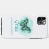 女性キリスト教聖書蝶形詩：グレース Case-Mate iPhoneケース (裏面(横))