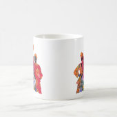 女性キルト作家の芸術を称えて コーヒーマグ コーヒーマグカップ (中央)