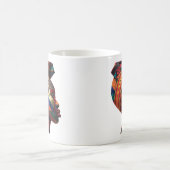 女性キルト作家の芸術を称えるマグカップ コーヒーマグカップ (中央)