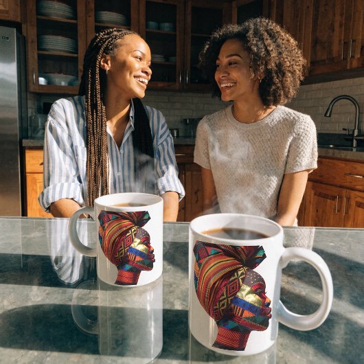 女性キルト作家の芸術を称えるマグカップ コーヒーマグカップ