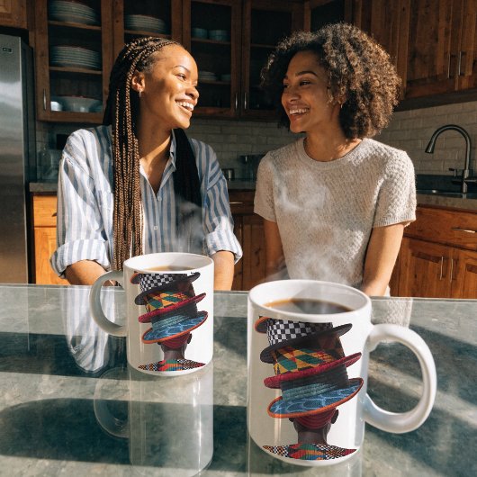 女性キルト作家の芸術を称えるマグカップ コーヒーマグカップ