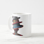 女性キルト作家の芸術を称えるマグカップ コーヒーマグカップ (正面左)