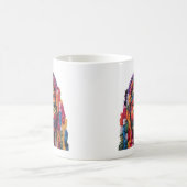 女性キルト作家の芸術を称えるマグカップ コーヒーマグカップ (中央)