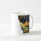 女性キルト作家の芸術を称える コーヒーマグ コーヒーマグカップ (正面右)