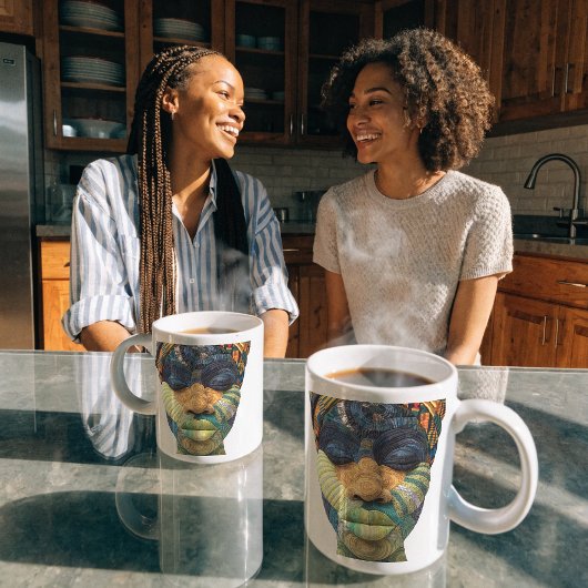 女性キルト作家の芸術を称える コーヒーマグ コーヒーマグカップ
