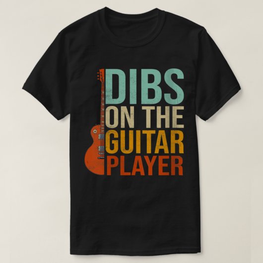 女性ギタリストのものよ ミュージシャン Tシャツ (デザイン正面)
