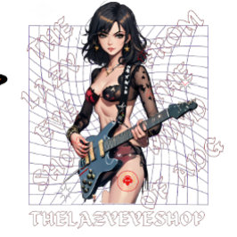 女性ギタリストデザイン Tシャツ