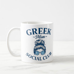 女性ギリシャ母ソーシャルクラブトレンディーギリシャ母 コーヒーマグカップ