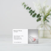 女性クラシック足首医師の写真と一緒に 名刺 (スタンド正面)