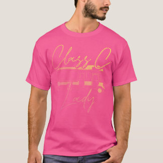 女性クラスCレディRvレクリエーションビークルキャンプ Tシャツ
