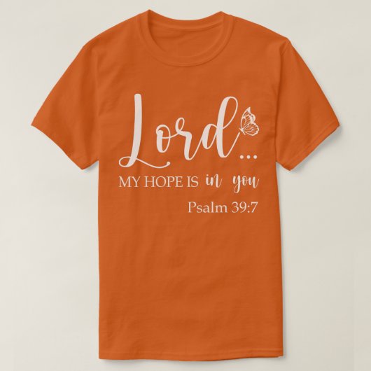 女性クリスチャン神主あなた聖書の中に私の希望がある Tシャツ (デザイン正面)
