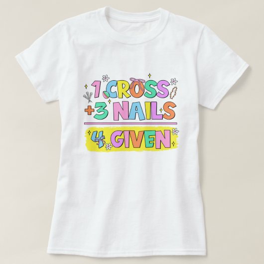 女性クリスチャン・イースター Tシャツ (デザイン正面)