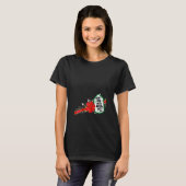 女性クリスマス妊娠の発表グランドパレン Tシャツ (正面フル)