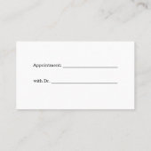 女性クリニック ヘルススパ ヨガ 名刺 (裏面)