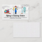女性クリーナー |住宅清掃用品 名刺 (正面/裏面)