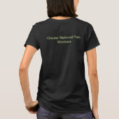 女性クルーネック グレイシャー国立公園 Tシャツ (裏面)