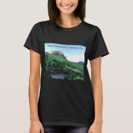 女性クルーネック グレイシャー国立公園 Tシャツ