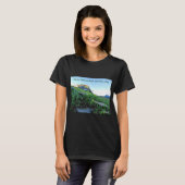 女性クルーネック グレイシャー国立公園 Tシャツ (正面フル)