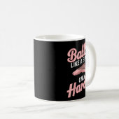 女性クール男性バレエダンサーのためのバレエをテーマにしたアート コーヒーマグカップ (正面右)