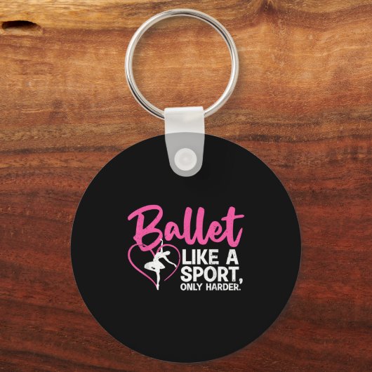 女性クール男性バレエダンサーのためのバレエダンスアート キーホルダー (正面)
