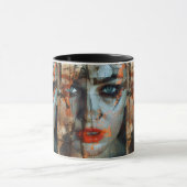 女性グラフィックデザインマグカップ マグカップ (中央)