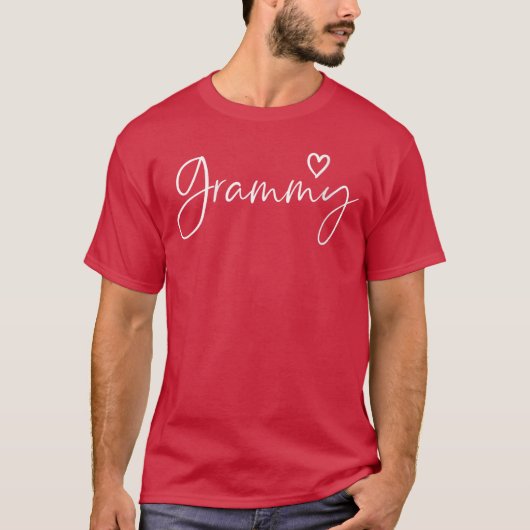女性グラミー賞ギフト 女性 祖母 ハート 母 Tシャツ (正面)